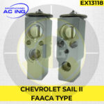 VALVULA CHEVROLET SAIL II FAACA TYPE REF EX13118