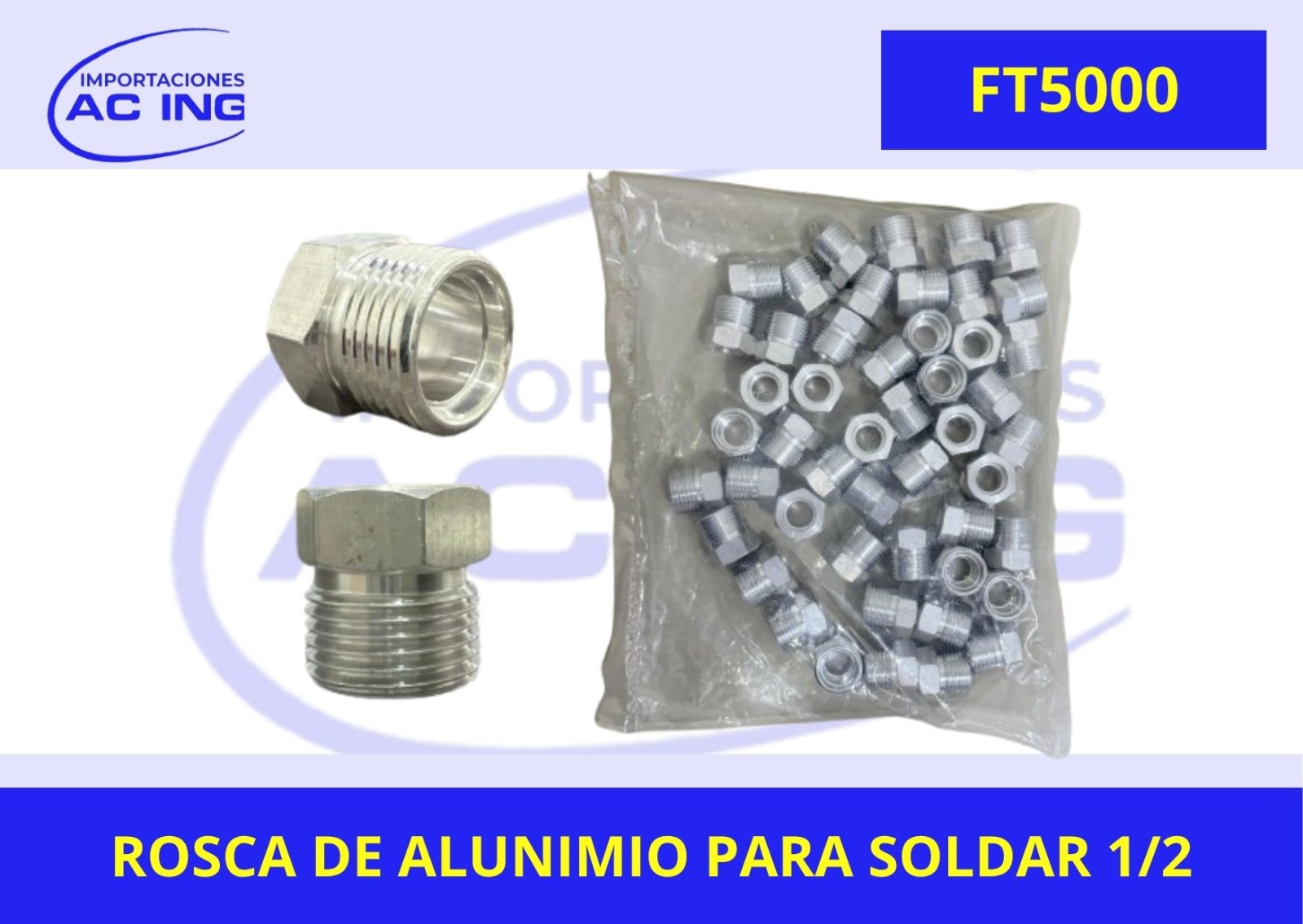 RACOR ROSCA ALUMINIO 1/2 # 10 REF FT5000
