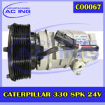 COMPRESOR CATERPILLAR 330 8PK 24V REF CO0067