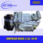 COMPRESOR MAZDA 3 04-09 REF CO2023