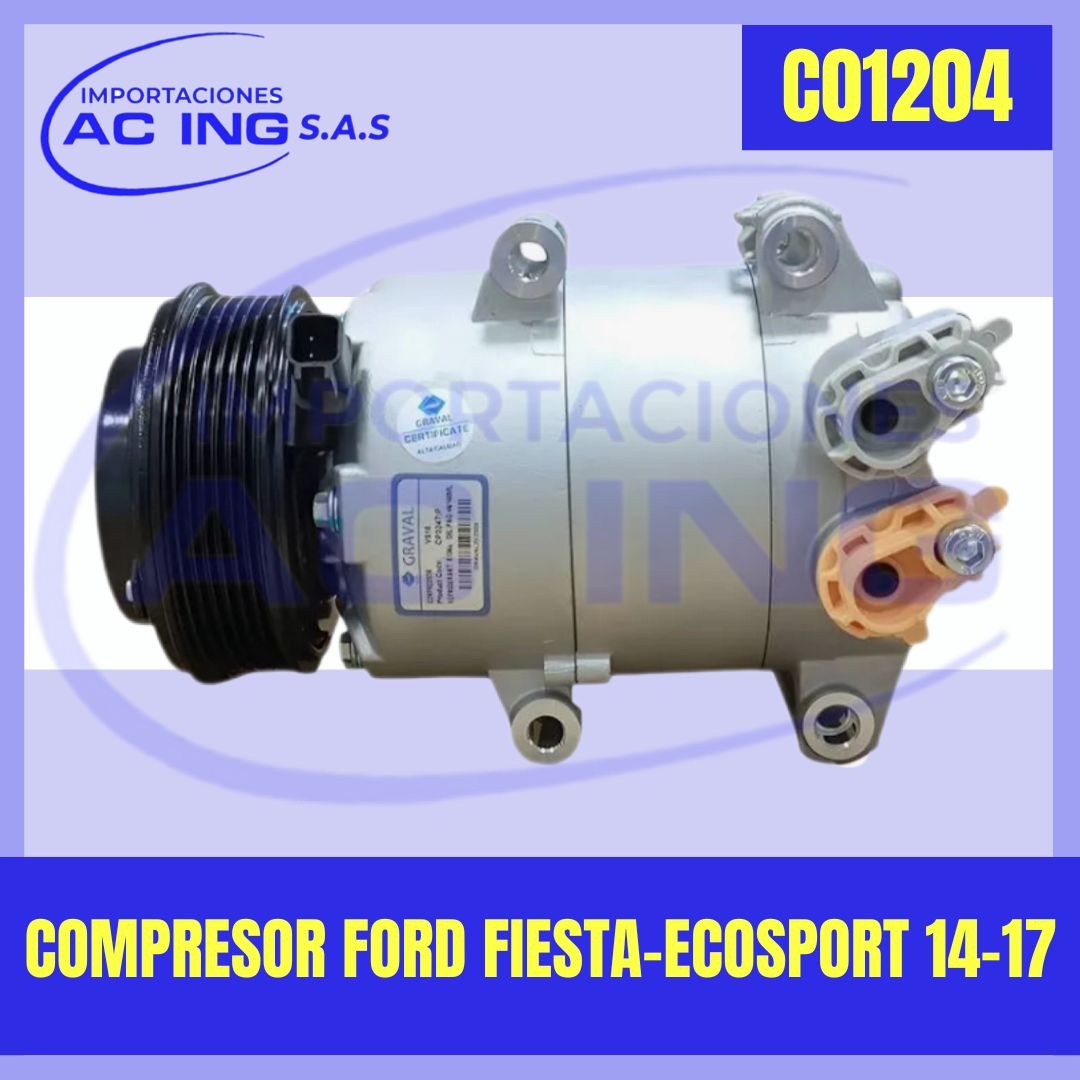 COMPRESOR FORD FIESTA – ECOSPORT 14-17 REF CO1204