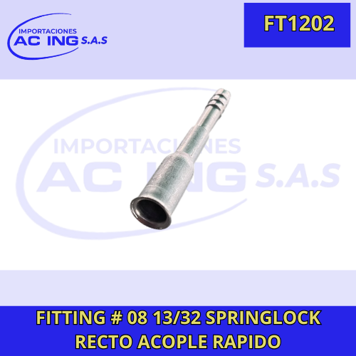 FITTING SPRINGLOCK RECTO 13/32 RECTO ACOPLE RAPIDO REF FT1202