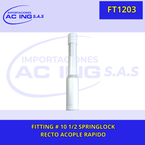 FITTING SPRINGLOCK 1/2 RECTO ACOPLE RAPIDO REF FT1203