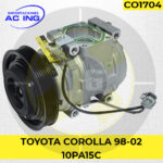 COMPRESOR TOYOTA COROLLA 98-02 10PA15C REF CO1704