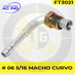 FITTING # 06 5/16 MACHO CURVO REF FT3021