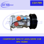 COMPRESOR JHON DEERE 310E 8PK 10PA17C 145MM REF CO1799
