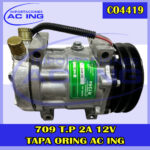 COMPRESOR 709 T.P 2A 12V TAPA ORING AC ING REF CO4419