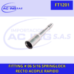 FITTING SPRINGLOCK RECTO 5/16 RECTO ACOPLE RAPIDO REF FT1201