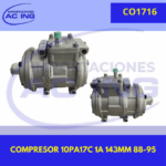 COMPRESOR 10PA17C S/Clutch ACING REF CO1716