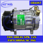 COMPRESOR 709 OREJA 8PK 12V TAPA ORING AC ING REF CO4487