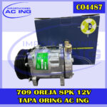 COMPRESOR 709 OREJA 8PK 12V TAPA ORING AC ING REF CO4487