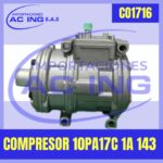 COMPRESOR 10PA17C S/Clutch ACING REF CO1716