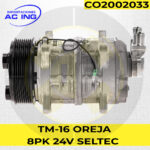 COMPRESOR TM16 OREJA 8PK 24V SELTEC REF CO2002033