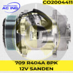 COMPRESOR 709 R404A 8PK 12V SANDEN REF CO2004411