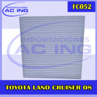 FILTRO DE CABINA TOYOTA LAND CRUISER 08 REF FC052