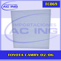 FILTRO DE CABINA TOYOTA CAMRY 02/06 REF FC069