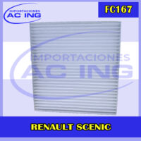 FILTRO DE CABINA CHEVROLET RENAULT SCENIC REF FC167