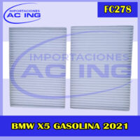 FILTRO DE CABINA BMW X5 GASOLINA 2021 REF FC278