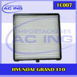 FILTRO DE CABINA HYUNDAI GRAND I10 REF FC007