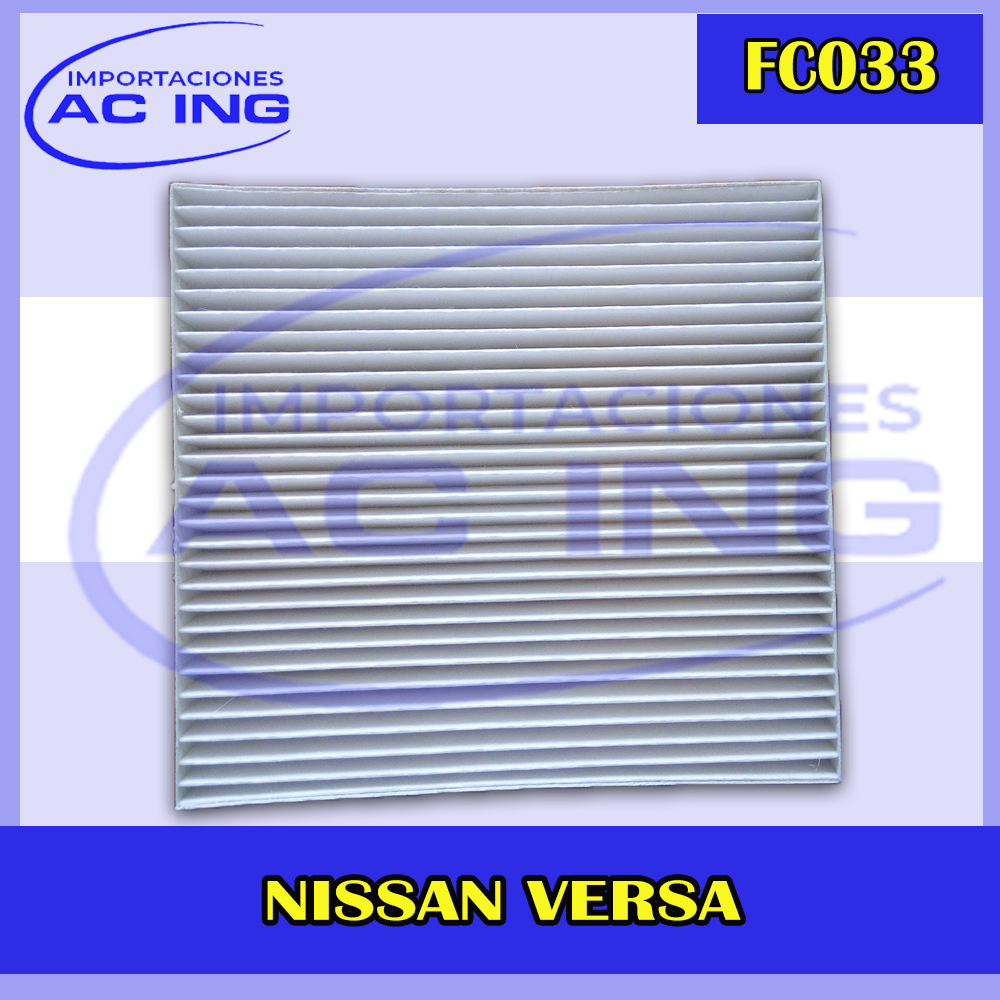 FILTRO DE CABINA NISSAN VERSA REF FC033