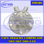 TAPA TRASERA COMPRESOR ORING 505-507-508-510 REF TP0508