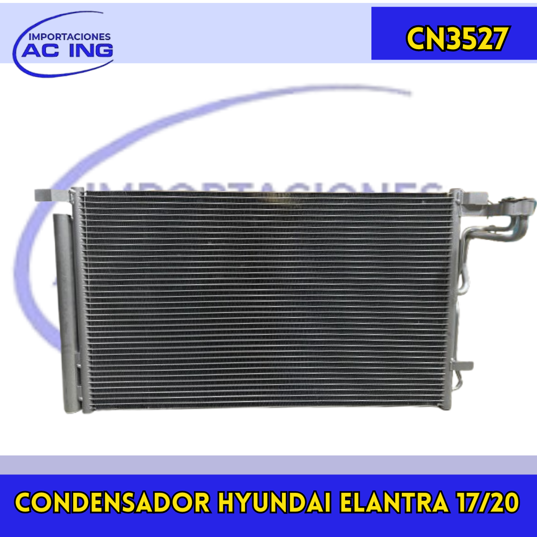 CONDENSADOR HYUNDAI ELANTRA 17/20 AC ING REF CN3527