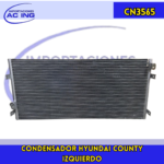 CONDENSADOR HYUNDAI COUNTRY IZQUIERDO AC ING REF CN3565