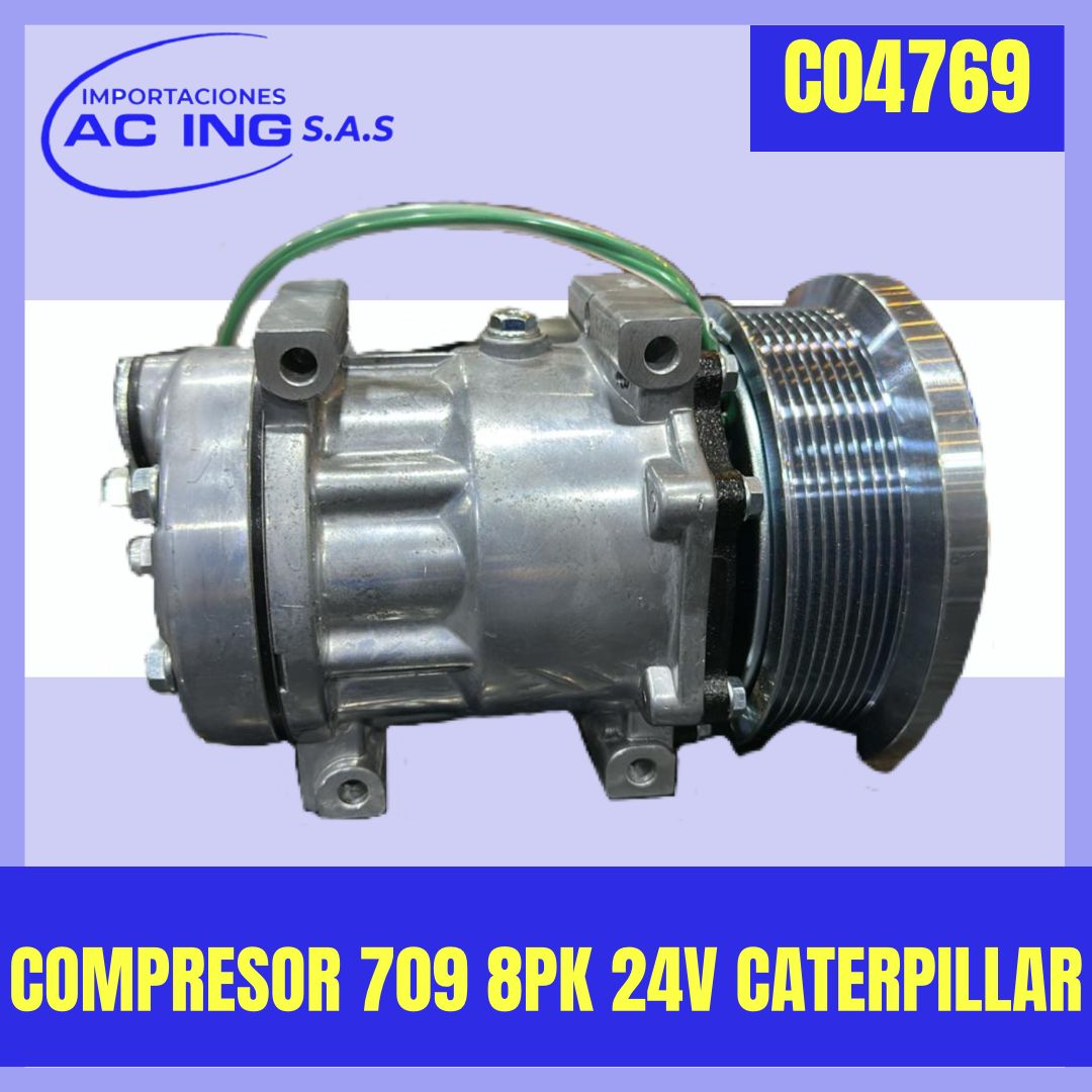 COMPRESOR 709 8 PK 24V CATERPILLAR AC ING REF CO4769