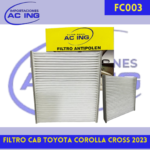 FILTRO CABINA TOYOTA COROLLA CROSS 2023 AC ING REF FC003