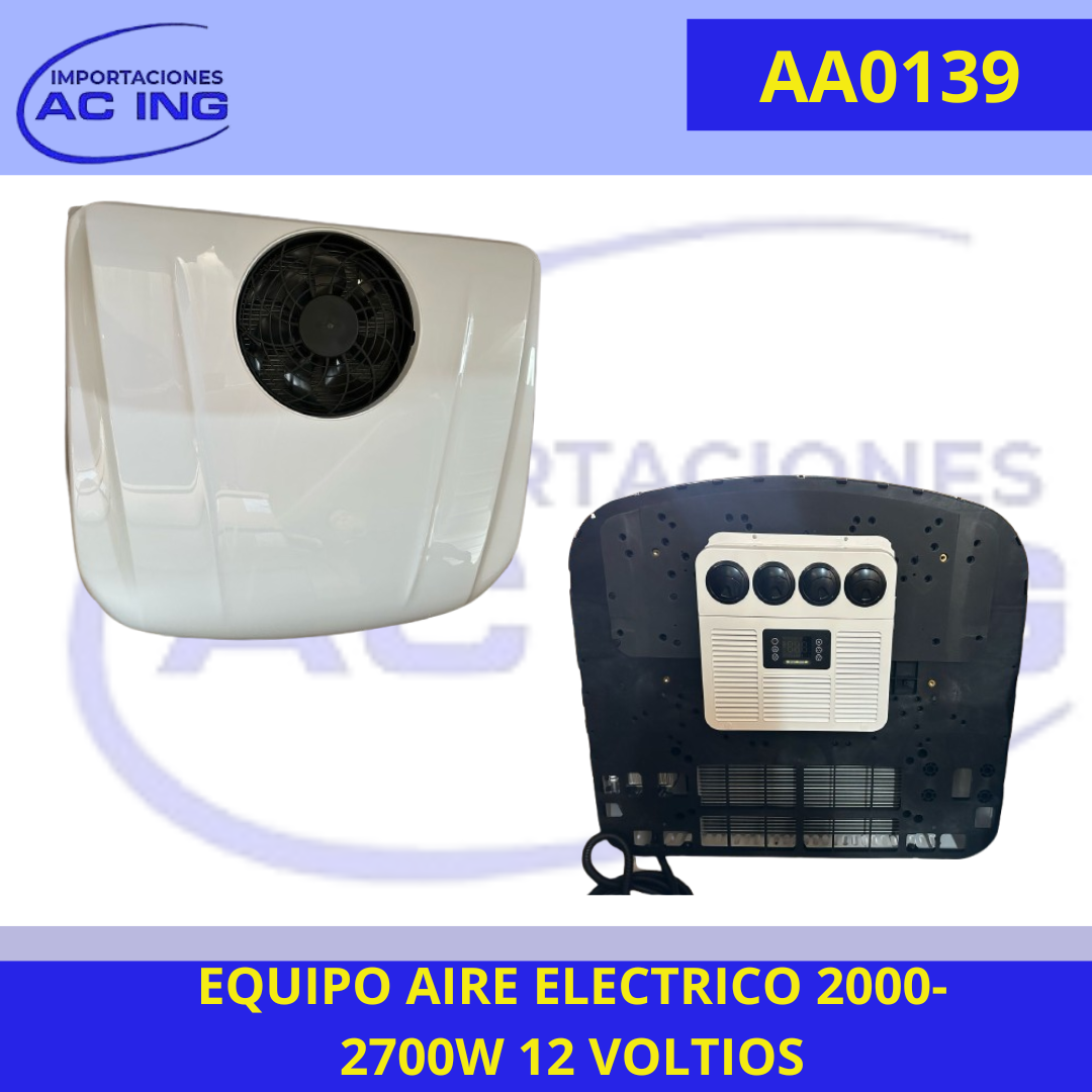 EQUIPO AIRE ELECTRICO 2000-2700W 12 VOLTIOS ACING REF AA0139