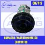 KOMATSU EXCAVATORKOMATSU EXCAVATOR AC ING REF CO7412