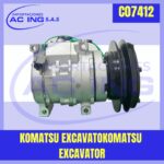 KOMATSU EXCAVATORKOMATSU EXCAVATOR AC ING REF CO7412