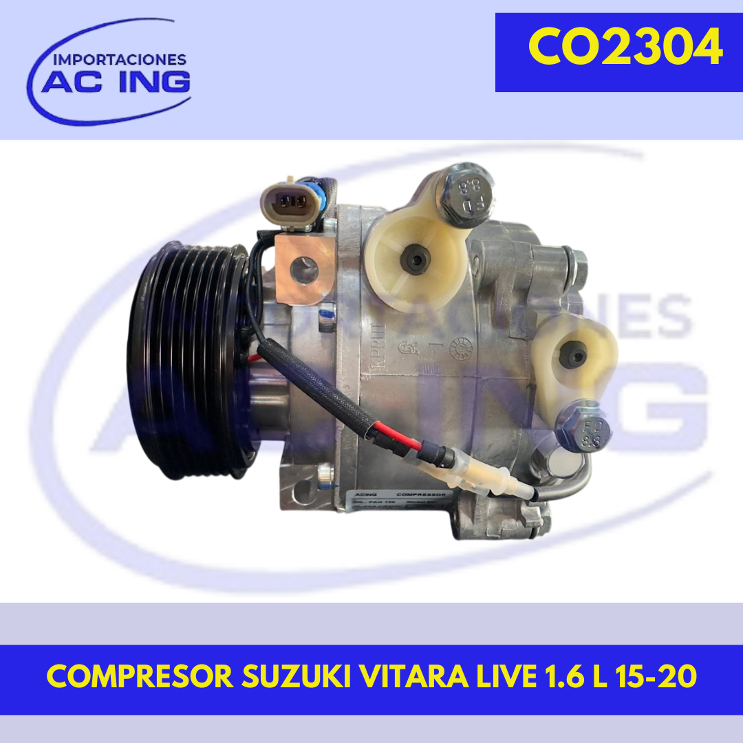 COMPRESOR SUZUKI VITARA LIVE 1,6L 16-20  AC ING REF CO2304
