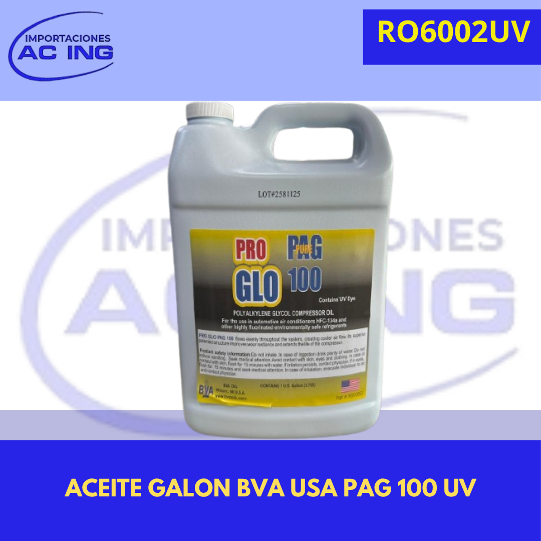 ACEITE GALON BVA USA PAG 100 UV REF RO6002UV