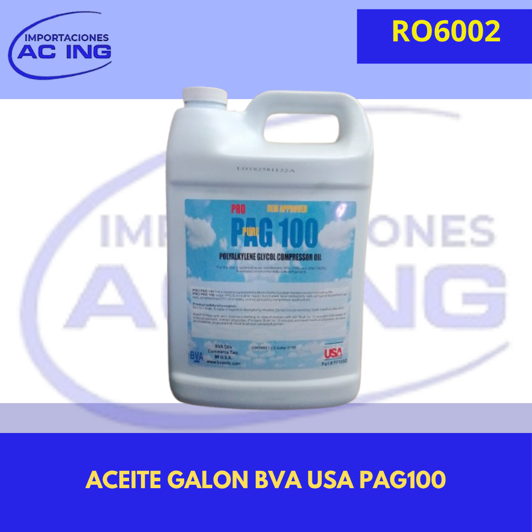 ACEITE GALON BVA USA PAG100 REF RO6002