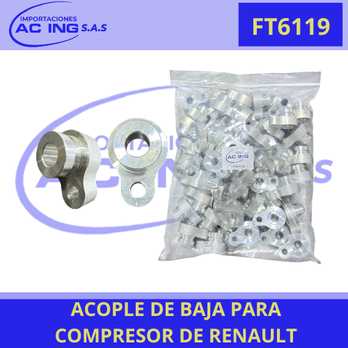 ACOPLE DE BAJA PARA COMPRESOR DE RENAULT REF FT6119