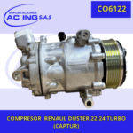 COMPRESOR  RENAUL DUSTER 22-24 TURBO (CAPTUR) REF CO6122