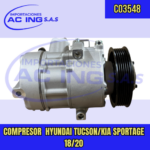 COMPRESOR  HYUNDAI TUCSON/KIA SPORTAGE 18/20 REF CO3548