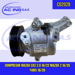 COMPRESOR MAZDA CX3 2.0 16/22 MAZDA 2 16/20 YARIS 16/20 REF CO2028