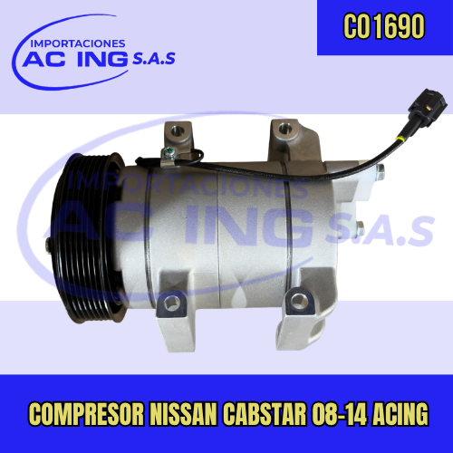 COMPRESOR NISSAN CABSTAR 08-14 REF CO1690 ACING
