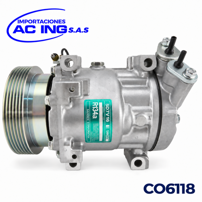 COMPRESOR RENAULT DUSTER 13 15 SANDERO 07 12 LOGAN REF CO6118