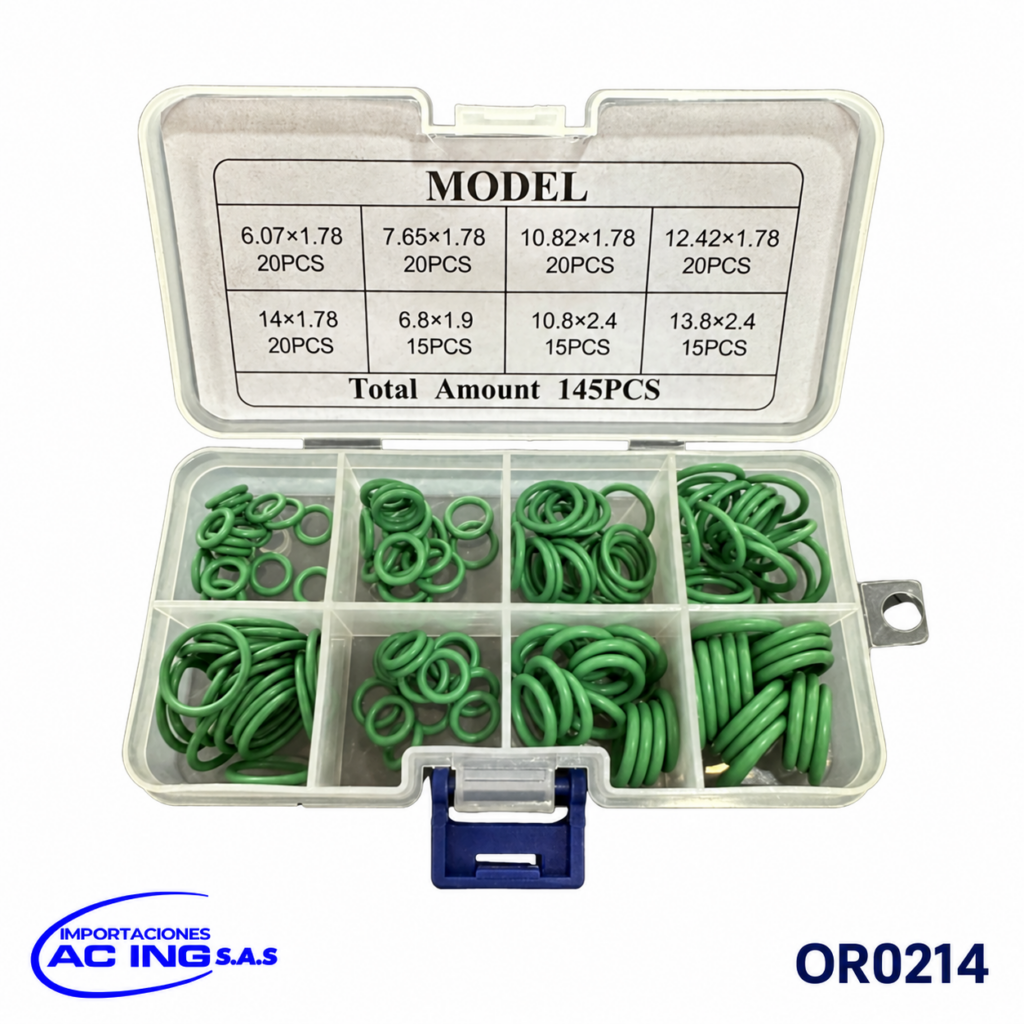 ORING VERDE VARIOS (KIT145) REF OR0214 · Foto 1